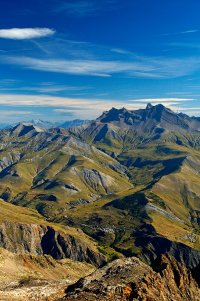 depuis le sommet à 3200m